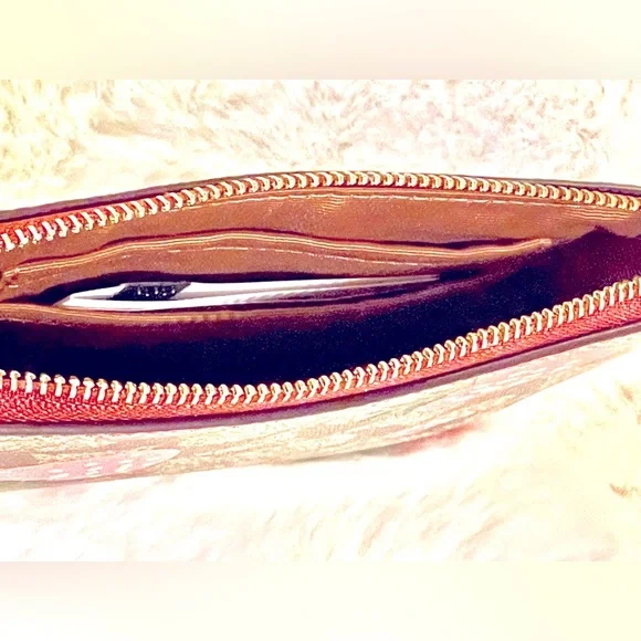 Coach Wild Strawberry Corner Zip Wristlet - Picture 3 of 3